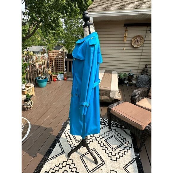 Perry ELLIS portfolio, aqua  Blue floral lining jacket so much detail 12P - Picture 3 of 12